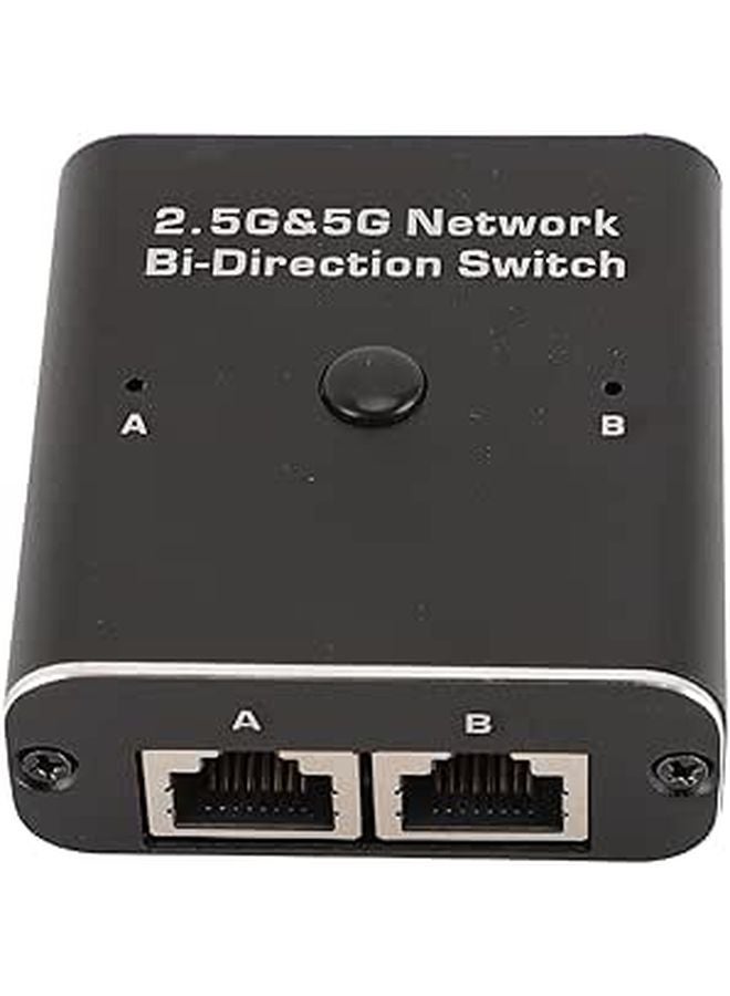 High Speed 2 5G Network Bidirectional Switch Two Way Port RJ45 Compact Aluminum Design - Image 1