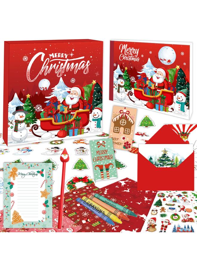 الأزرق جي دبليو عيد الميلاد DIY JOURNAL SET هدية السنة الجديدة قصاصات الأطفال يوميات مجموعة - Image 1