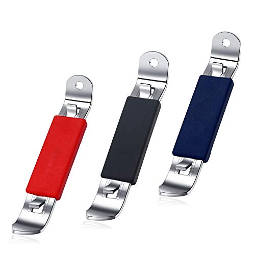 HANCELANT 3 Pieces Magnetic Bottle Openers Can Opener Classic Beer Opener Stainless Steel Small Bottle Opener Can Tapper with Magnet for Camping and Traveling HANCELANT 