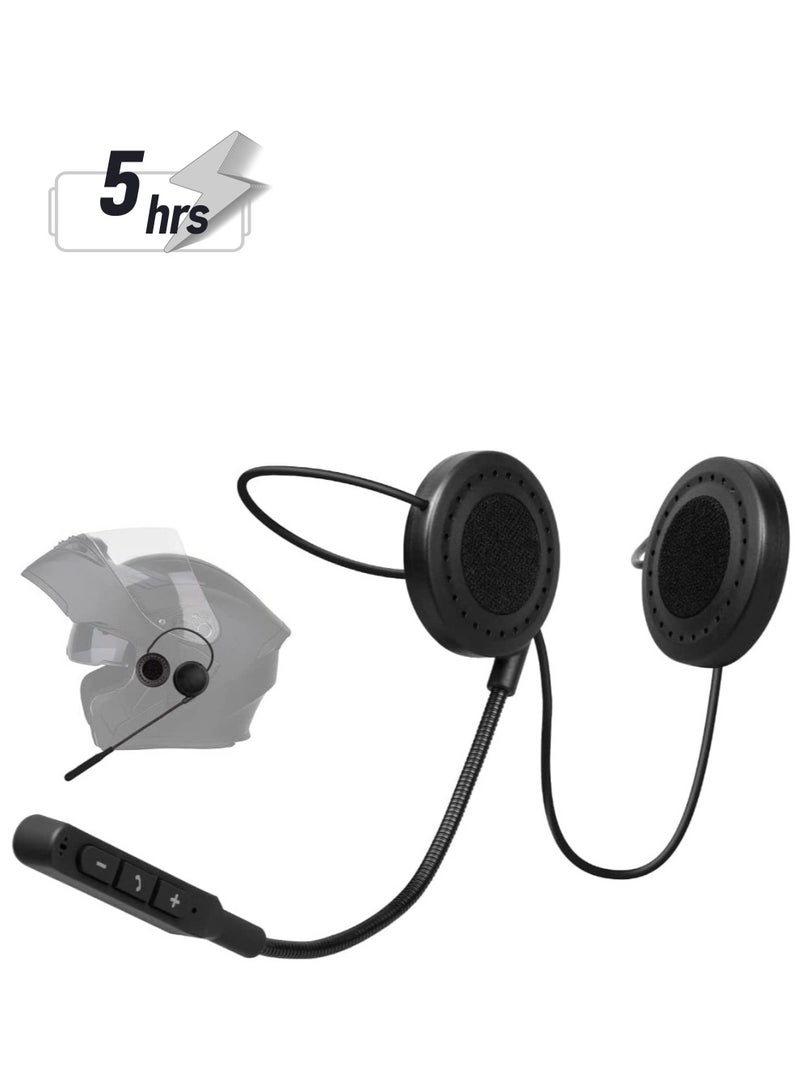 Excefore Motorbike Helmet Bluetooth 5.0 Headset with Stereo Sound Quality Waterproof Motorcycle Helmet Speaker for Riding, Skiing Sport Outdoor  - Image 1