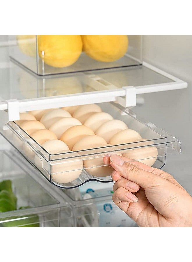 Farochy Fridge Egg Drawer Organizer Holder Trays for Refrigerator Egg Container (1 Pack) - Image 1