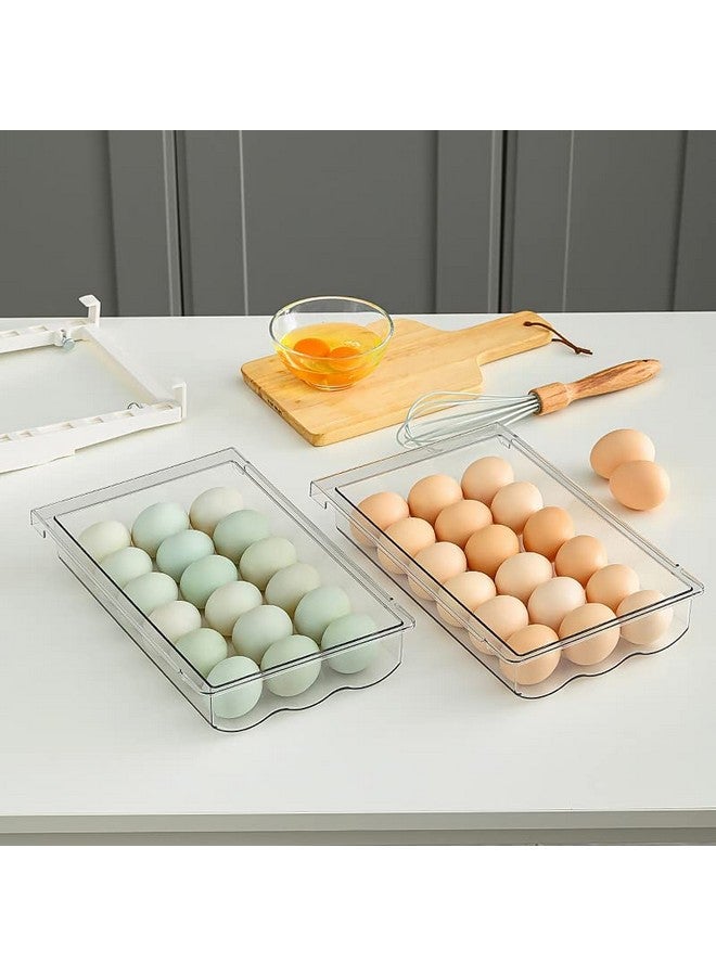 Farochy Fridge Egg Drawer Organizer Holder Trays for Refrigerator Egg Container (1 Pack) - Image 4