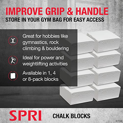 SPRI Chalk Block, 2oz. (8 Pack) for Gymnastics, Rock Climbing, Bouldering, Weight-Lifting, - Image 3