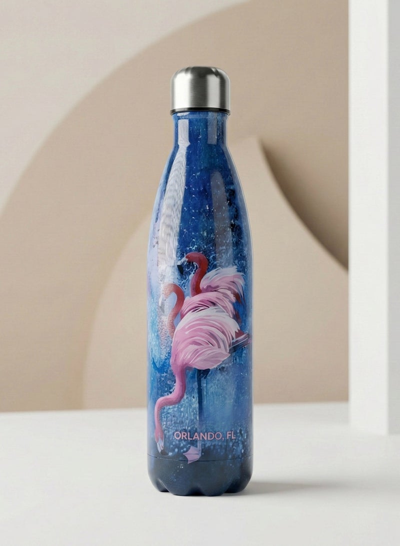 أو جي إس زجاجة مياه استانلس ستيل عازلة للبرودة 24 ساعة والحرارة 12 ساعة – أنيقة، محكمة الإغلاق وسهلة الحمل - Image 1