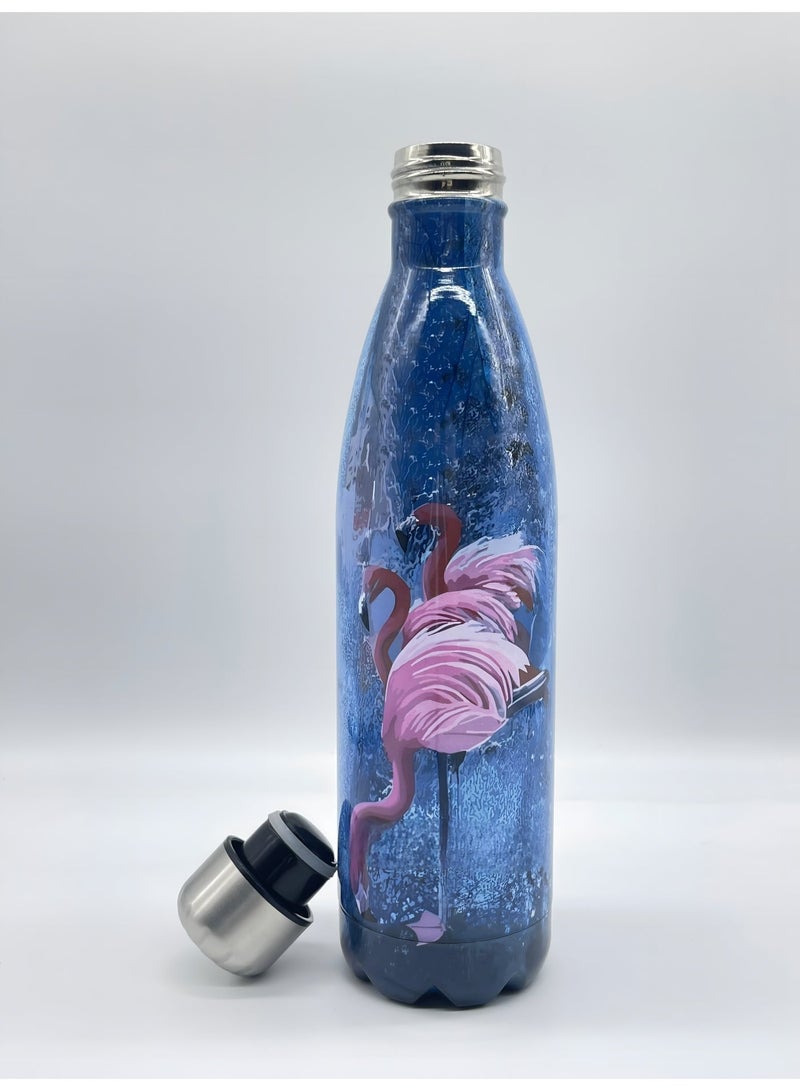 أو جي إس زجاجة مياه استانلس ستيل عازلة للبرودة 24 ساعة والحرارة 12 ساعة – أنيقة، محكمة الإغلاق وسهلة الحمل - Image 3