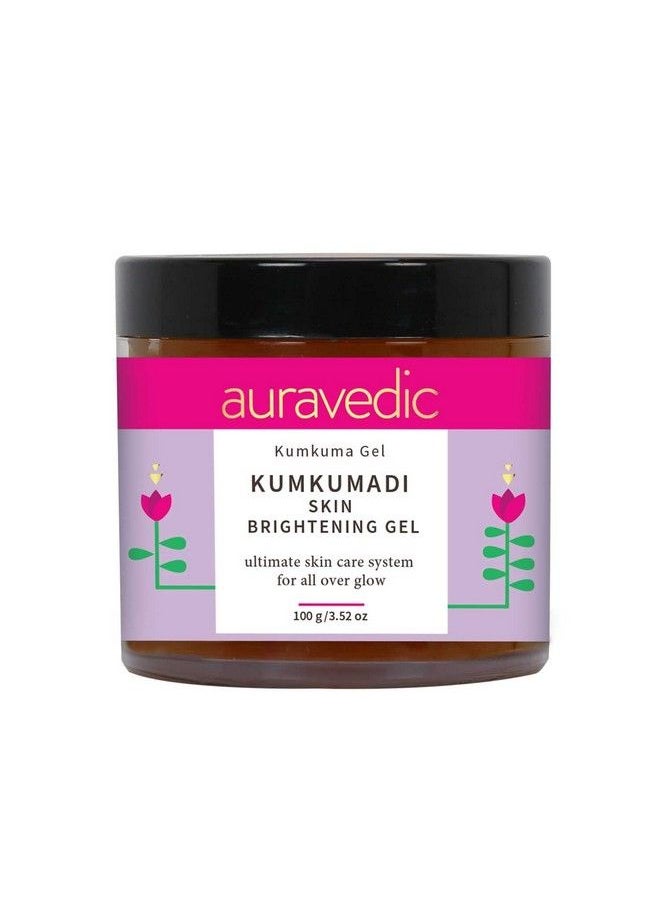 Auravedic Kumkumadi Skin Brightening Gel With Kumkumadi Face Oil For Glowing Skin Kumkumadi Gel For Pigmentation Dark Spots With Kumkumadi Tailam For Face Women Men 100Gm  - Image 1