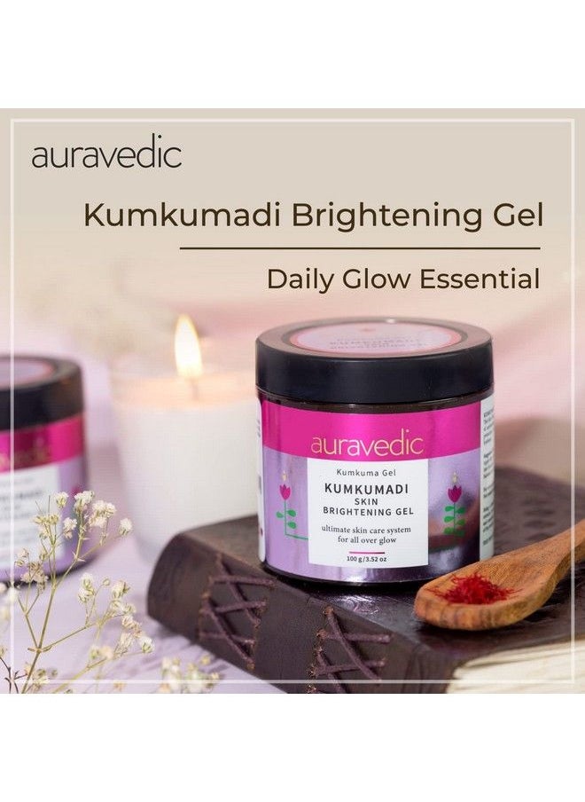 Auravedic Kumkumadi Skin Brightening Gel With Kumkumadi Face Oil For Glowing Skin Kumkumadi Gel For Pigmentation Dark Spots With Kumkumadi Tailam For Face Women Men 100Gm  - Image 3