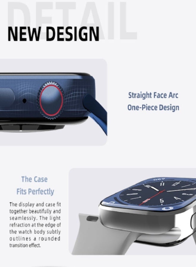 AROAQ HW8 Max Smart Watch – 1.99" Full Touch HD Screen, Bluetooth 5.2 Fitness Smartwatch with Wireless Charging, IP67 Waterproof Sports Watch for Men & Women – 420×480 TFT Display - Image 4