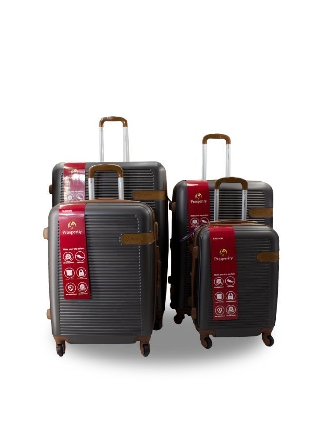 Prosperity 【Ultimate Family Set】Prosperity 5-Piece Luggage Set, Silent 4-Wheels, PC+ABS Hardshell, TSA Lock, 14/20/24/28/32 Inch, Suitcase Set - Image 1