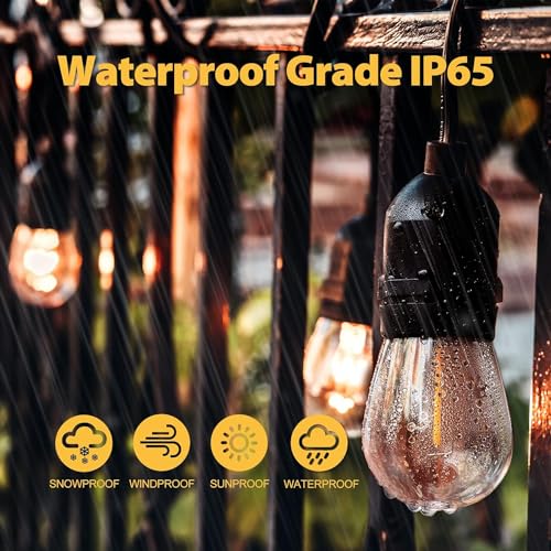 LITVERSE Solar String Lights E27 |10 LED | 19FT with 8 Lighting Mode, Solar and USB Powered with Display Panel Decorative, Diwali,Festival,Outside Garden Yard Balcony (Warm White) - Image 3