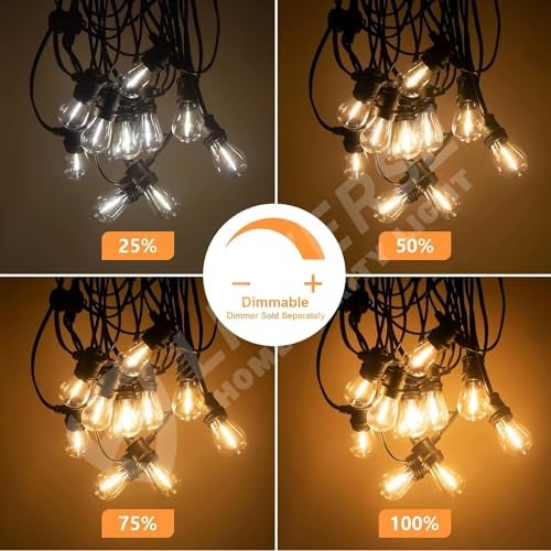 LITVERSE Solar String Lights E27 |10 LED | 19FT with 8 Lighting Mode, Solar and USB Powered with Display Panel Decorative, Diwali,Festival,Outside Garden Yard Balcony (Warm White) - Image 5