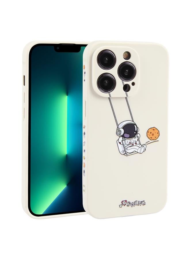 اس-توب جراب لهاتف iPhone 13 Pro Max من مادة TPU بنمط رائد فضاء متأرجح - Image 1