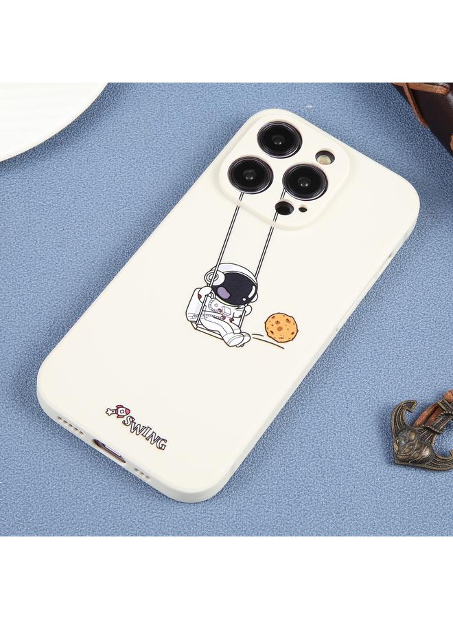 اس-توب جراب لهاتف iPhone 13 Pro Max من مادة TPU بنمط رائد فضاء متأرجح - Image 2