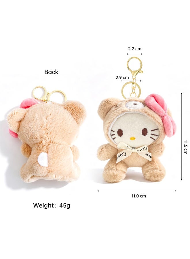 Sanrio Cute Kawaii Plush Keychain for Women Girls, Lovely Sanrio Keychain Decorative Accessories, Purse Bag Backpack Charm - Image 2