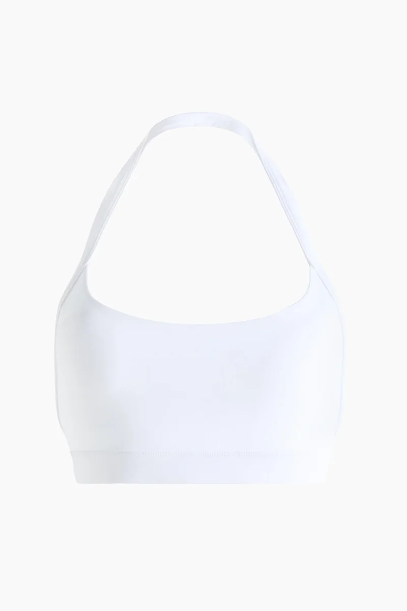 H&M  Light Support Halterneck sports bra with SoftMove™ for Women | Best Price UAE