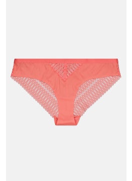 TRIUMPH Women Textured Pull On Briefs, Pink  - Image 1