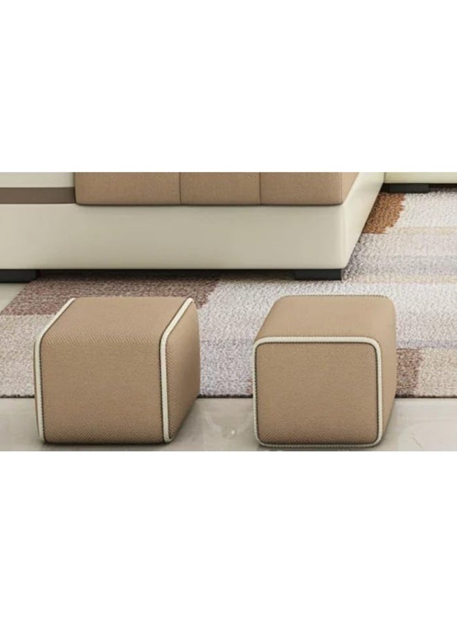 L-Shaped Modern Sectional Sofa Set - Black and White Center Table Not Included - Image 5