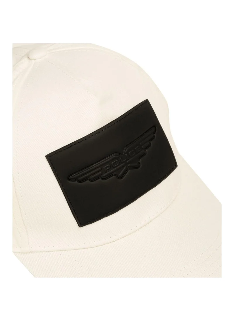 Police White Police Wings Logo Cotton Baseball Cap - White for Men | Best Price UAE