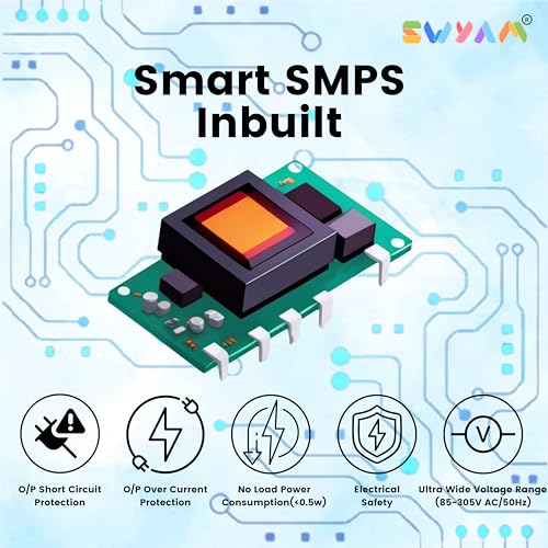 SWYAM® 2-Gang WiFi Smart Switch - Made In India (1-Year Warranty), Electrical Safety, No Hub Required, Supports Alexa & Google, 2-Way Control, 16A Load - Image 2