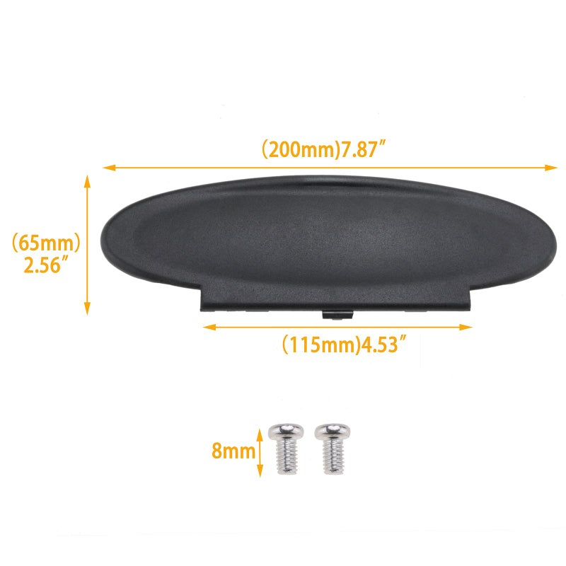 AMSPRAC Sun Visor Vanity Mirror Covers Driver or Passenger Side Visor Mirror Lid Replacement for Porsche 996/997-911 986/987 for Boxster for Cayman 1996-2010 1Pcs Black - Image 4