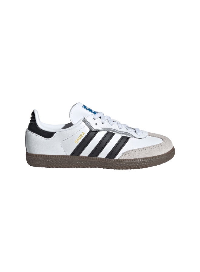 Adidas Samba OG Comfort Closure Elastic Lace Shoes Kids - White/Black - Image 1