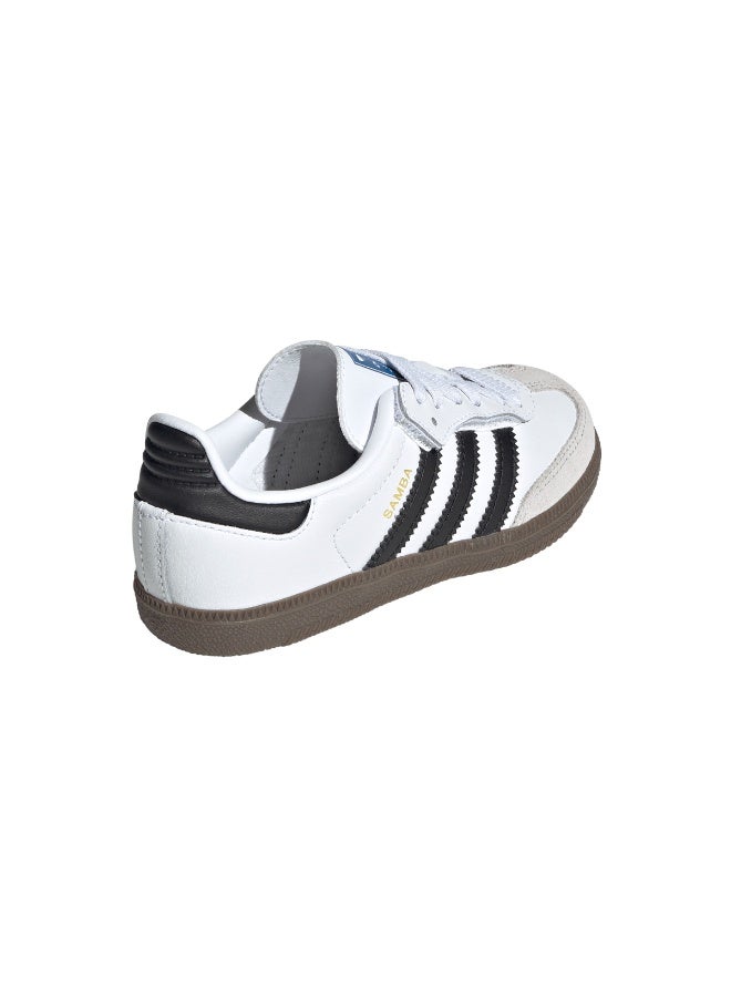 Adidas Samba OG Comfort Closure Elastic Lace Shoes Kids - White/Black - Image 4