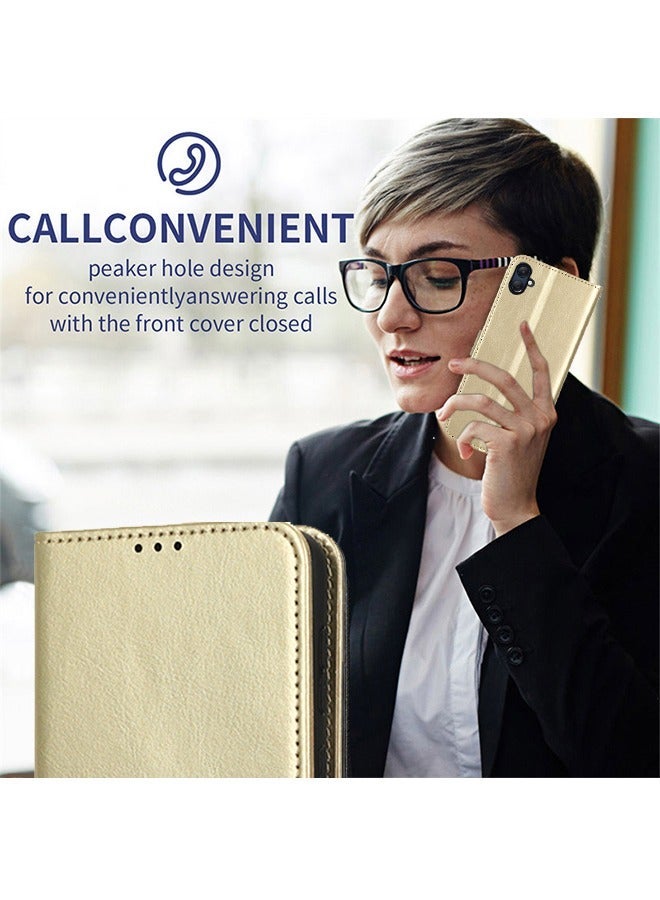 X-level Samsung Galaxy A05 4G Phone Case Cover with Full Body Camera Len Protector PU Leather Wallet Card Holder Shockproof Protective Back Cover with Release Hand Phone Holder Daily Video Kickstand - Image 5