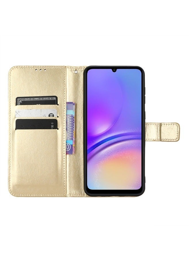 X-level Samsung Galaxy A05 4G Phone Case Cover with Full Body Camera Len Protector PU Leather Wallet Card Holder Shockproof Protective Back Cover with Release Hand Phone Holder Daily Video Kickstand - Image 3