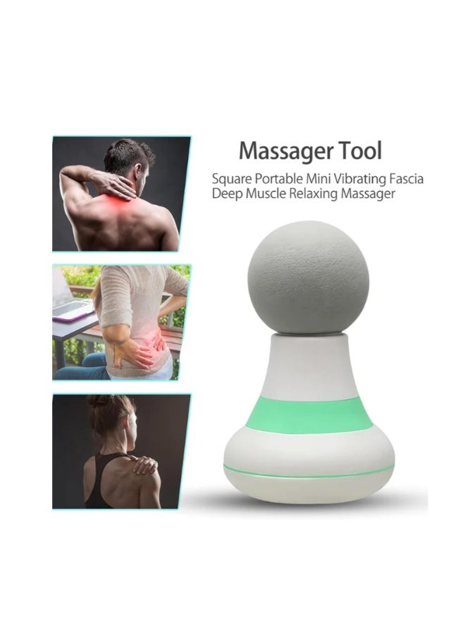 Mini massager, muscle relaxation massage gun, electric handheld, powerful 6 vibration modes, wireless and portable, suitable for men and women for shoulder, neck, and back massage (green) - Image 2