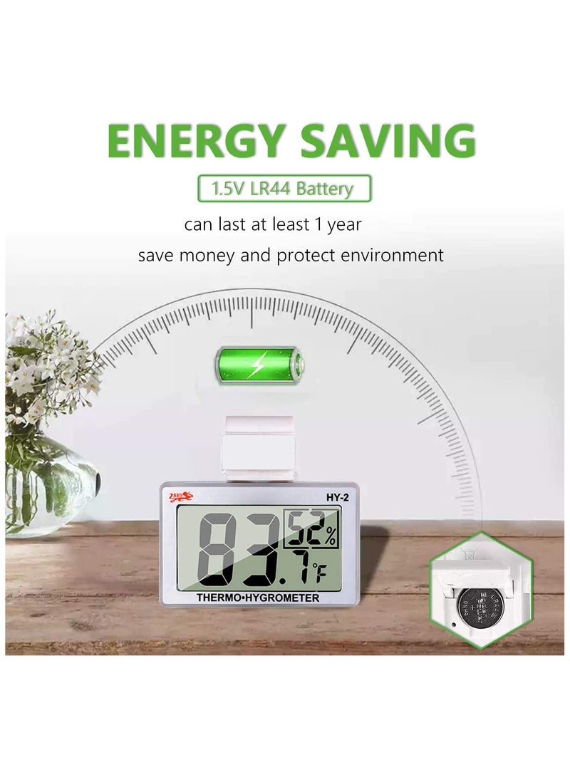 SOLARAE Reptile Thermometer Hygrometer LCD Digital Humidity Gauge Worked with Reptile Heat Pad to Monitor Temperature Humidity in Reptile Terrarium Perfect for Turtle Snake Lizard Frog Spider Plant Box - Image 3