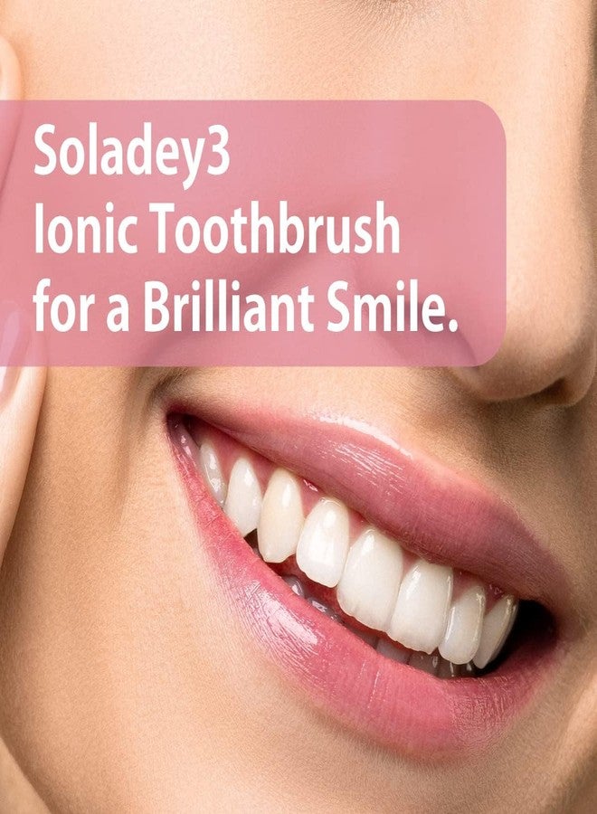 Soladey3 Ionic Toothbrush, Solar Panels and TiO2 Semiconductor, 3 Row Honeycomb Bristle Blue, You can Brush Without Toothpaste - Image 2