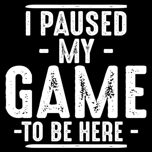 Feelin Good Tees I Paused My Game to Be Here Gamer Gaming Sarcastic T Shirt | Humor Mens Graphic Tshirts Fun Tee | Casual Style Graphic Tees Men Unique Novelty Sarcastic Funny T Shirts for Men M Navy - Image 3