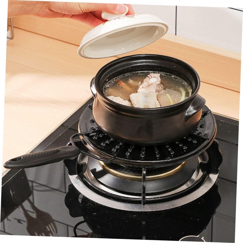 Premium Rice Heat Diffuser Plate with Stainless Steel Handle, Round/Square Rice Cooker Simmer Plate, Nonstick Pot Protector, Heat Distribution Pad for Rice, Stuffed Vegetables, Slow Cooking - Image 2