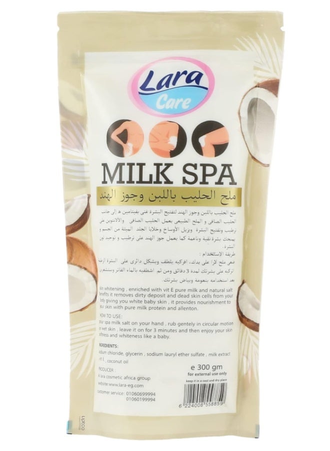 لارا سبا حليب العناية بجوز الهند (300 جرام) - علاج مرطب عميق للجسم والشعر - خلاصة جوز الهند الاستوائية لبشرة ناعمة ومشرقة - Image 2