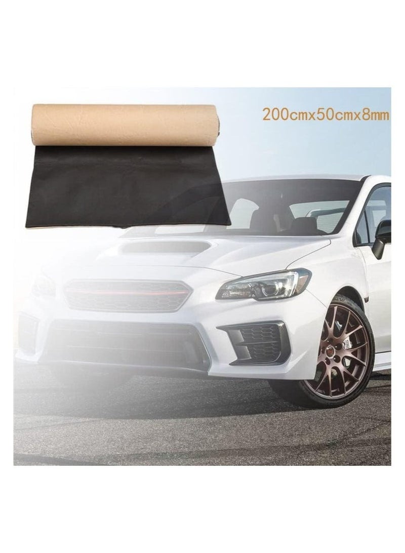 كيلا حصيرة عزل صوت السيارة، بطانة عازلة للضوضاء ذاتية اللصق، وسادة عزل صوت السيارة بالحرارة 200 سم × 50 سم × 8 مم - Image 2