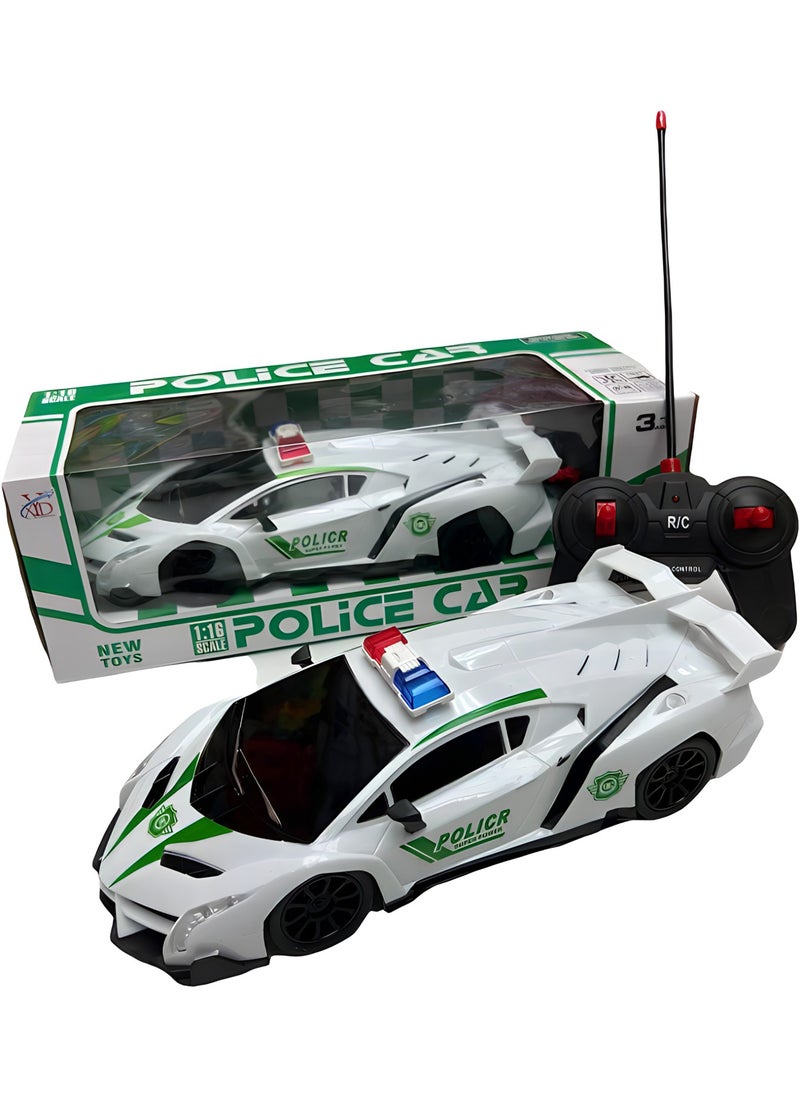 MAGIC VAULT - RC simulation remote control police car with lightning effects 1/16 scale and high end technology - Image 1