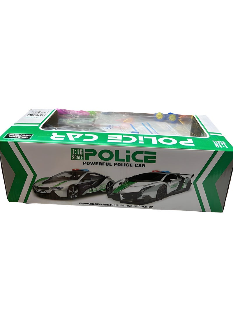 MAGIC VAULT - RC simulation remote control police car with lightning effects 1/16 scale and high end technology - Image 1