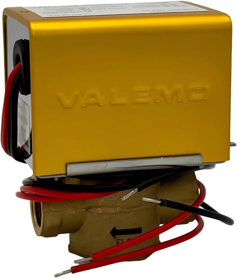 Valemo V2222-A1S Motorized Zone Valve, 2-way, 1/2" Threaded NPT, Normally Closed, 24 VAC with End Switch - Image 3