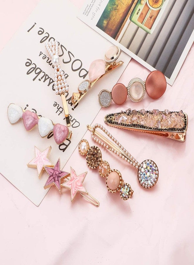 HAPPYMATES 8 PCS Barrette Pearl Hair Clips Acrylic Hairpins Accessories for Girls Women Birthday Gifts - Image 4