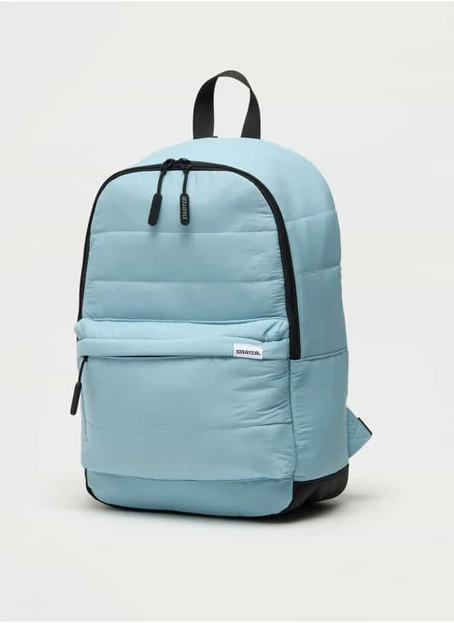 ستارتر Starter Quilted Backpack with Adjustable Straps and Zip Closure