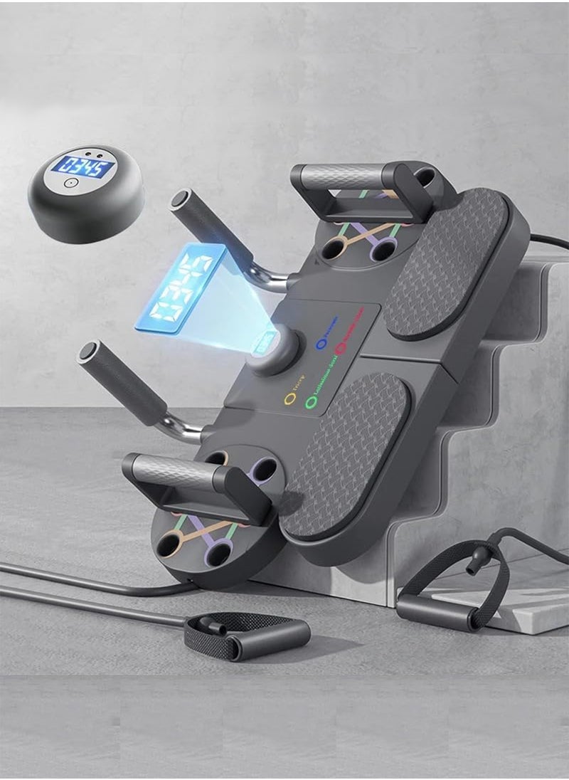 GT-Wheel - Push Up Fitness Board Multi functional plank support muscle training artifact with Timer & Nonslip Grip - Image 1