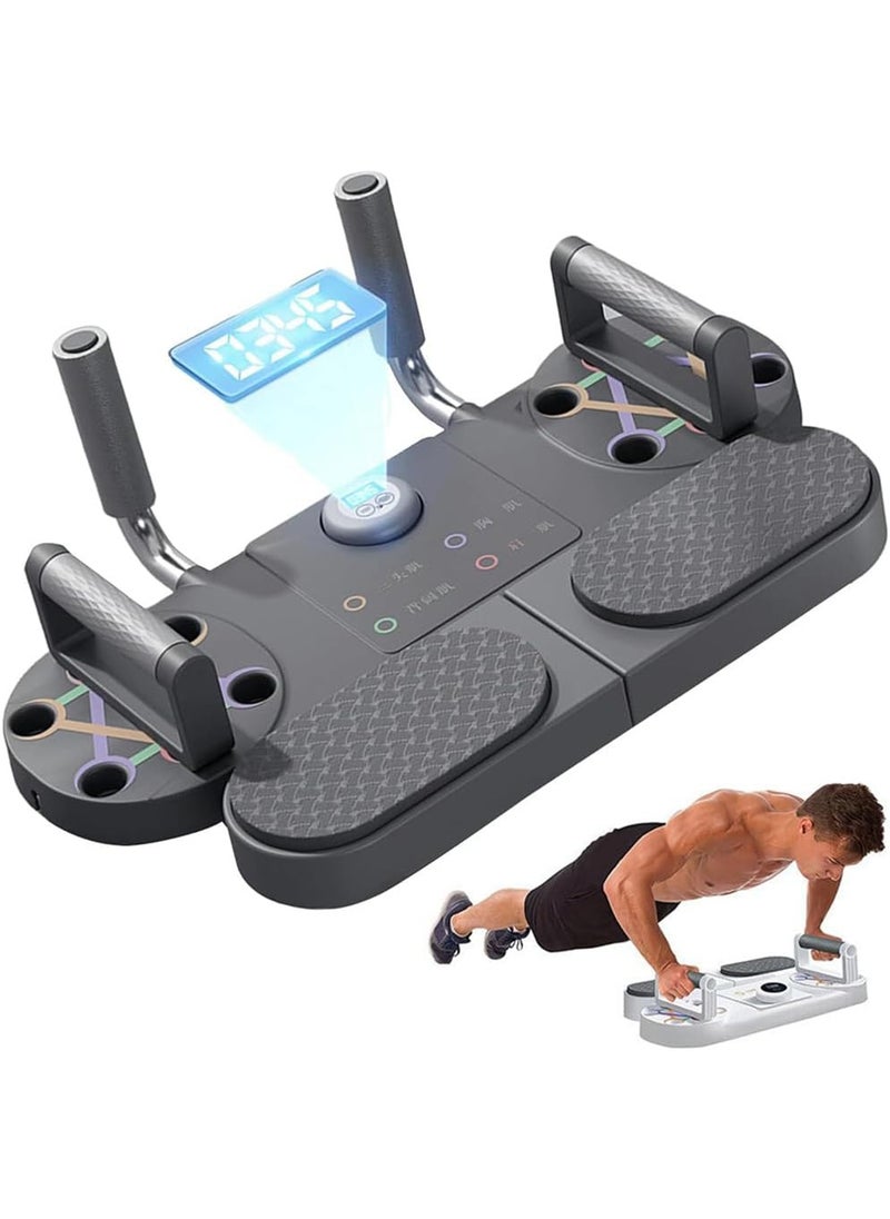 GT-Wheel - Push Up Fitness Board Multi functional plank support muscle training artifact with Timer & Nonslip Grip - Image 1