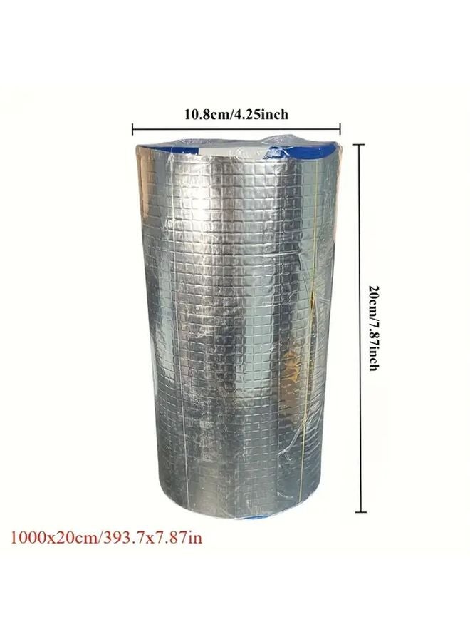 1000x20cm Waterproof Aluminum Foil Butyl Tape High Temperature Resistant Self Adhesive - Image 1