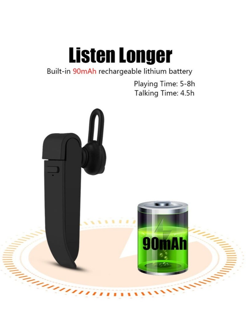 Smart Voice Translator, Smart Voice Translator Device Bluetooth Wireless Earphone, Portable Business Headphone, Multi-Language Translation Earphone(Black) - Image 4