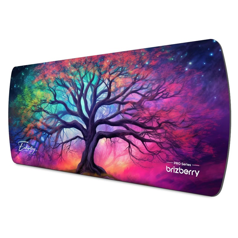 ARTBRIZ ® Brizberry Extended Mouse Pad, Desk Mat, 740mm x 310mm x 3mm Large Printed Premium Anti Skid Rubber Base for Desktop Laptop Keyboard (DM Design 8) - Image 1