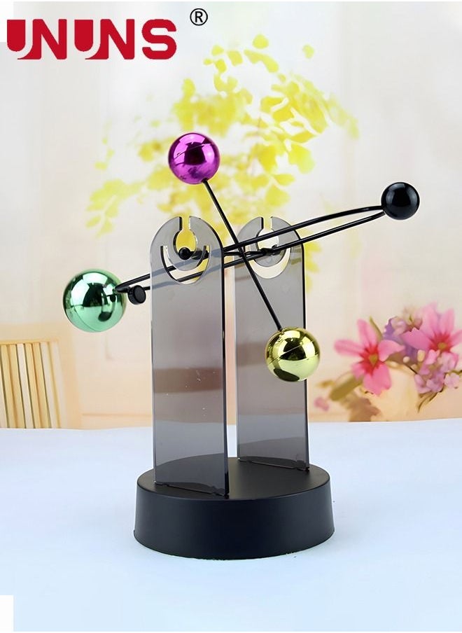 UNUNS - Newtons Cradle,Balance Toy,Automatic Swing Motion Perpetual Motion Model,Physics Pendulum Science Desk Office Decor Toy - Image 1