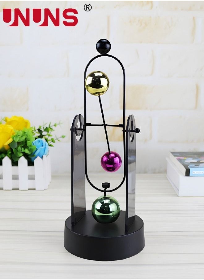 UNUNS - Newtons Cradle,Balance Toy,Automatic Swing Motion Perpetual Motion Model,Physics Pendulum Science Desk Office Decor Toy - Image 1