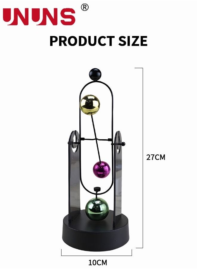 UNUNS - Newtons Cradle,Balance Toy,Automatic Swing Motion Perpetual Motion Model,Physics Pendulum Science Desk Office Decor Toy - Image 1