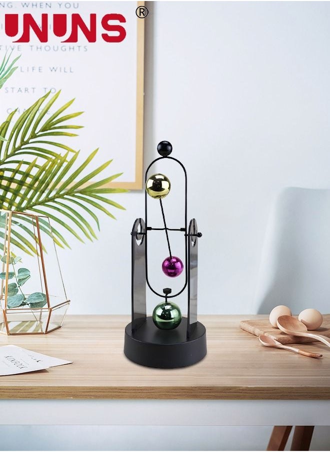 UNUNS - Newtons Cradle,Balance Toy,Automatic Swing Motion Perpetual Motion Model,Physics Pendulum Science Desk Office Decor Toy - Image 1
