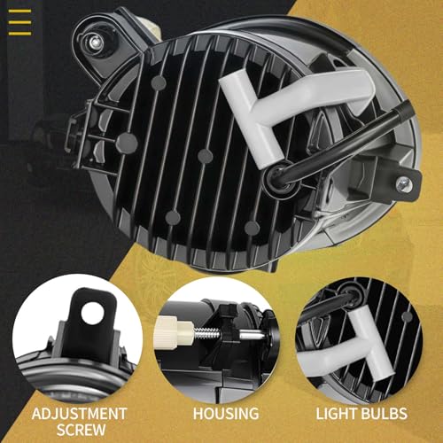 WEISIGAO Fog Lights Lamps for 2000-2006 BMW (E46 M3 E39 M5) / 3 Series (320i 323i 325i 325xi 330i 330xi Sedan w/Sport Package, 325i 325xi Wagon w/Sport Package) Premium Assembly, 1 Pair (LED Assembly) - Image 4